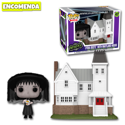 PRÉ-VENDA: Funko Pop! Town Beetlejuice - Lydia Deetz with Maitland House 47