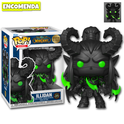 PRÉ-VENDA: Funko Pop! World of Warcraft - Illidan 1101 CHASE