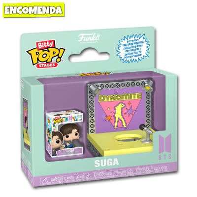 PRÉ-VENDA: Funko Pop! Bitty Pop! Stages BTS Dynamite - Suga