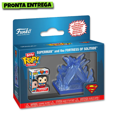 Funko Bitty Pop! Towns Dc Comics Superman and The Fortress of Solitude