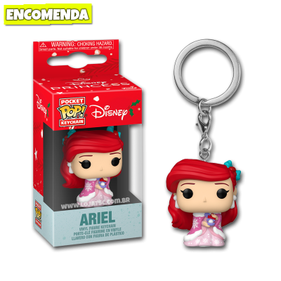 PRÉ-VENDA: Funko Pop! Chaveiro Disney Princess Holiday - Ariel