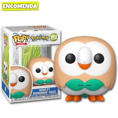 PRÉ-VENDA: Funko Pop! Pokémon - Rowlet 1092
