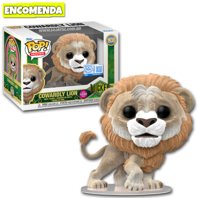 PRÉ-VENDA: Funko Pop! Wicked - Cowardly Lion 1930 Flocked