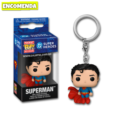 PRÉ-VENDA: Funko Pop! Chaveiro DC Comics Superman
