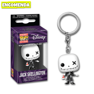 PRÉ-VENDA: Funko Pop! Chaveiro The Nightmare Before Christmas Patchwork - Jack Skellington