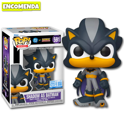 Funko Pop! DC x Sonic the Hedgehog - Shadow as Batman 591