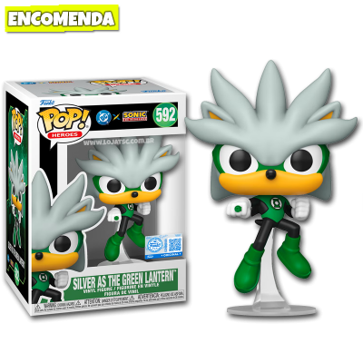 Funko Pop! DC x Sonic the Hedgehog - Silver as The Green Lantern 592