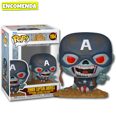 PRÉ-VENDA: Funko Pop! Marvel Zombies - Zombie Captain America 1554