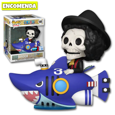 PRÉ-VENDA: Funko Pop! Rides One Piece - Brook with Shark Submerge 141