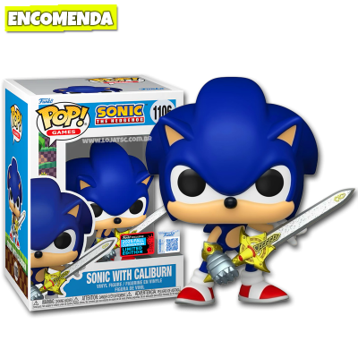 PRÉ-VENDA: Funko Pop! Sonic the Hedgehog - Sonic with Caliburn 1106