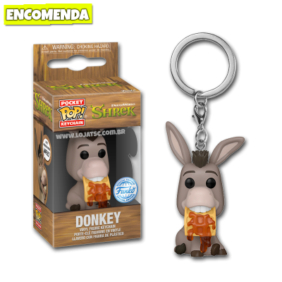Funko Pop! Chaveiro DreamWorks 30th Anniversary: Shrek - Donkey