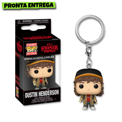 Funko Pop! Chaveiro Stranger Things 5 - Dustin Henderson