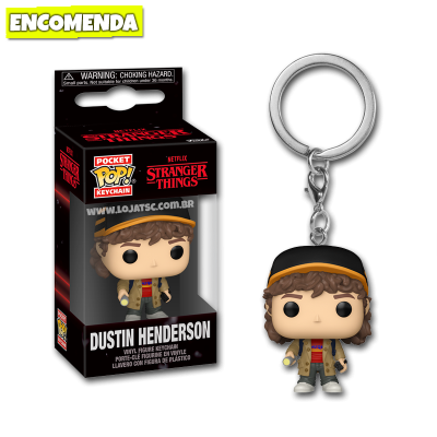 PRÉ-VENDA: Funko Pop! Chaveiro Stranger Things 5 - Dustin Henderson