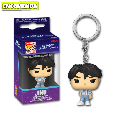 PRÉ-VENDA: Funko Pop! Chaveiro Guerreiras do K-Pop Huntrix Demon Hunters - Jinu