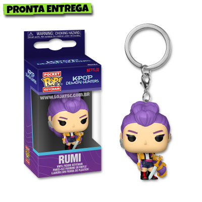 Funko Pop! Chaveiro Guerreiras do K-Pop Huntrix Demon Hunters - Rumi