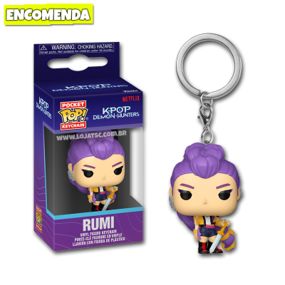 PRÉ-VENDA: Funko Pop! Chaveiro Guerreiras do K-Pop Huntrix Demon Hunters - Rumi