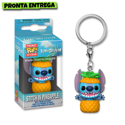 Funko Pop! Chaveiro Lilo & Stitch - Stitch in Pineapple