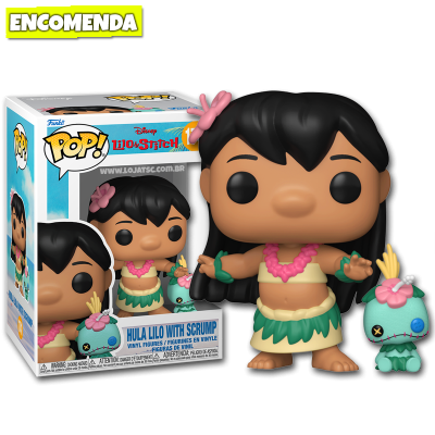 PRÉ-VENDA: Funko Pop! Lilo & Stitch - Hula Lilo with Scrump 1741