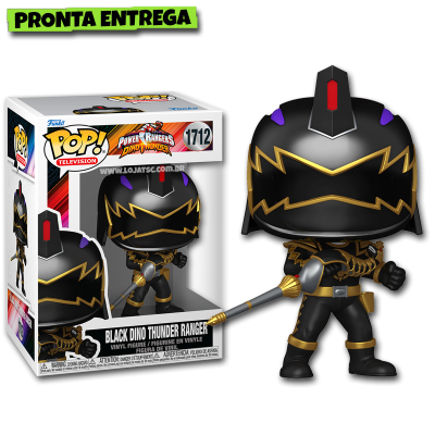 Funko Pop! Power Rangers Black Dino - Black Dino Thunder Ranger 1712