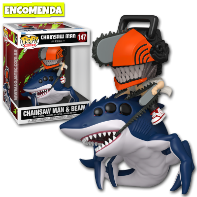 PRÉ-VENDA: Funko Pop! Ride Deluxe Chainsaw Man Reze Arc - Chainsaw Man e Beam 147