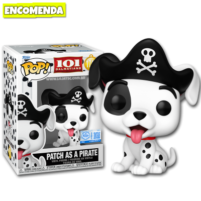 PRÉ-VENDA: Funko Pop! 101 Dalmatians - Patch as a Pirate 1745