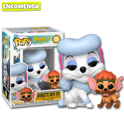 PRÉ-VENDA: Funko Pop! Oliver & Company - Georgette with Tito 1706