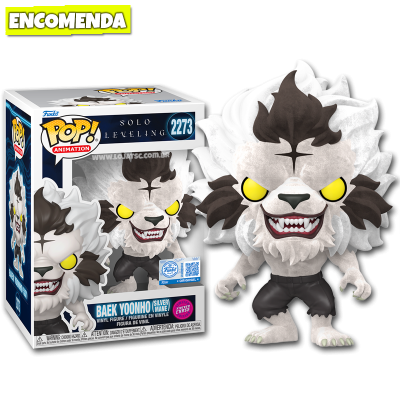 PRÉ-VENDA: Funko Pop! Solo Leveling - Baek Yoonho (Silver Mane) 2273 Flocked CHASE