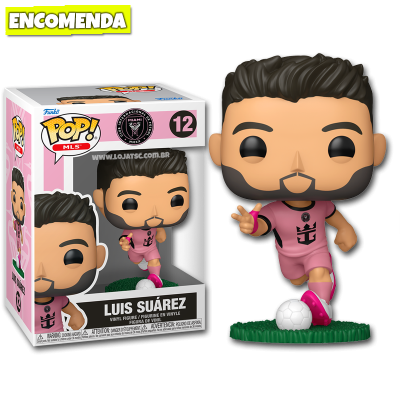 PRÉ-VENDA: Funko Pop! MLS Inter Miami - Luis Suarez 12 Pink Uniform