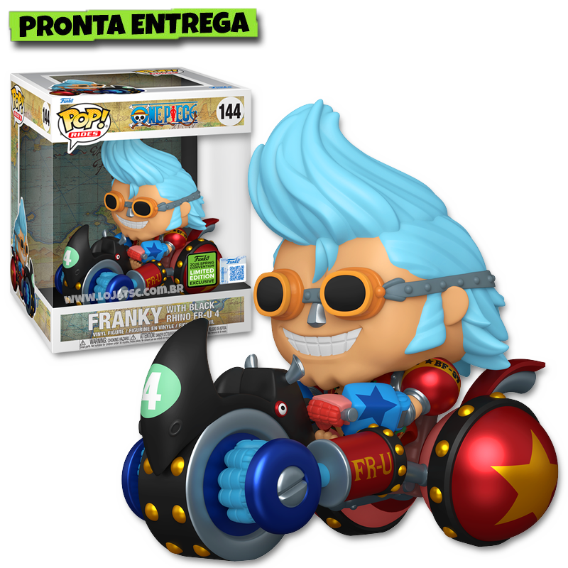 Funko Pop! Rides One Piece - Franky with Black Rhino FR-U 4 144