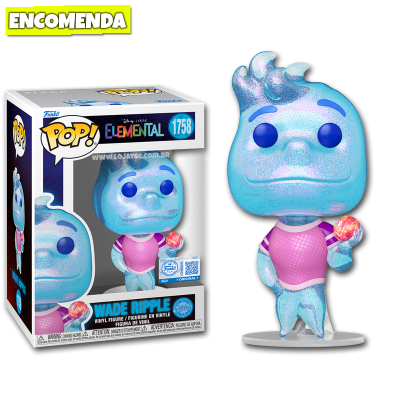 PRÉ-VENDA: Funko Pop! Elemental Elementos - Wade Ripple 1758 Glitter CHASE