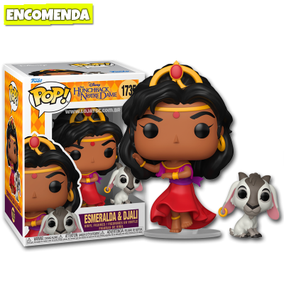 PRÉ-VENDA: Funko Pop! The Hunchback of Notre Dame - Esmeralda and Djali 1735