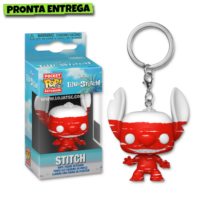 Funko Pop! Chaveiro Lilo & Stitch - Stitch Badness Level (Deco)
