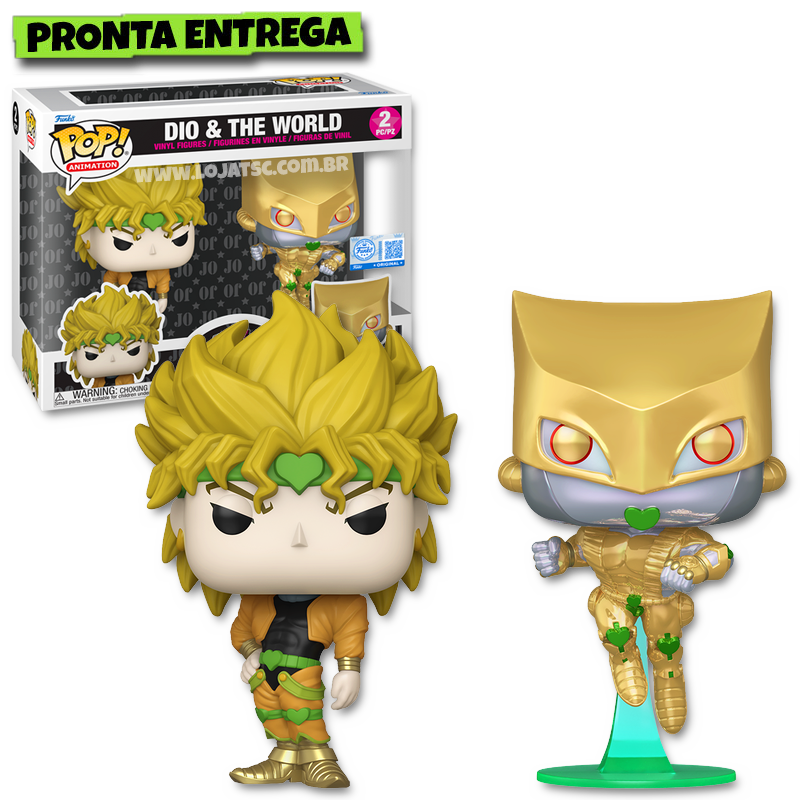 Funko Pop! JoJo's Bizarre Adventure - DIO & The World 2Pk - Loja TSC