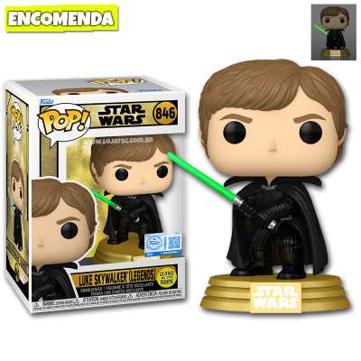 PRÉ-VENDA: Funko Pop! Star Wars - Luke Skywalker (Legends) 846 GITD