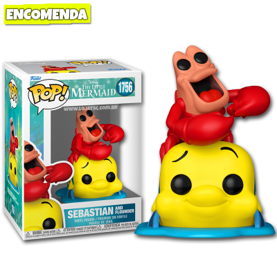 PRÉ-VENDA: Funko Pop! The Little Mermaid - Sebastian and Flounder 1756