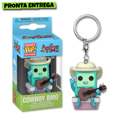 Funko Pop! Chaveiro Adventure Time - Cowboy BMO
