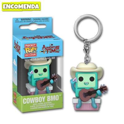 Funko Pop! Chaveiro Adventure Time - Cowboy BMO