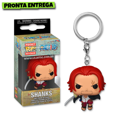 Funko Pop! Chaveiro One Piece - Shanks