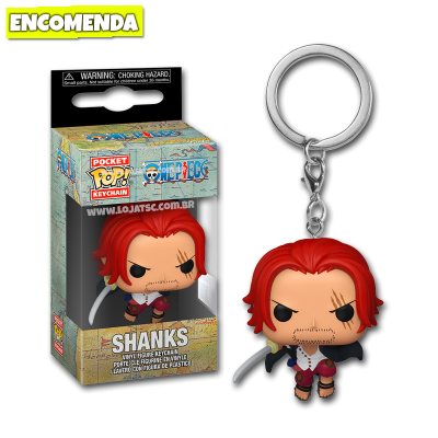 Funko Pop! Chaveiro One Piece - Shanks