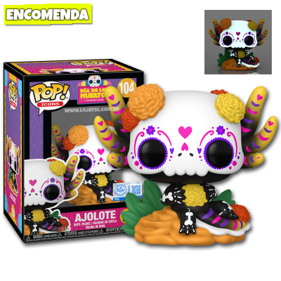 PRÉ-VENDA: Funko Pop! Dia de los Muertos - Ajolote 104 GITD