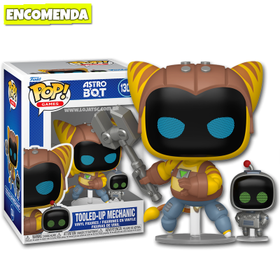 PRÉ-VENDA: Funko Pop! Games Astro Bot - Tooled-Up Mechanic 1304