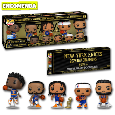 PRÉ-VENDA: Funko Pop! NBA - New York Knicks 2026 NBA Champions 5-Pack