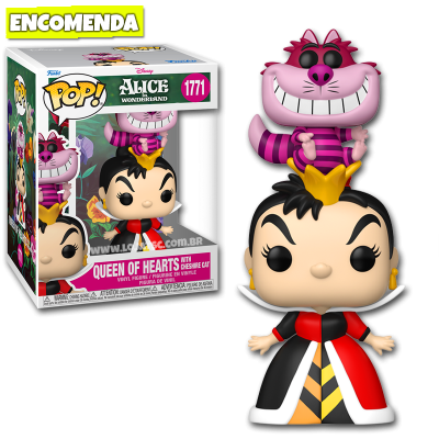 PRÉ-VENDA: Funko Pop! Premium Alice in Wonderland - Queen of Hearts with Cheshire Cat 1771