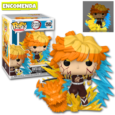 PRÉ-VENDA: Funko Pop! Premium Demon Slayer - Zenitsu Agatsuma 2502 GITD CHASE
