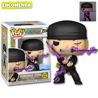 PRÉ-VENDA: Funko Pop! One Piece - Roronoa Zoro 2514 GITD