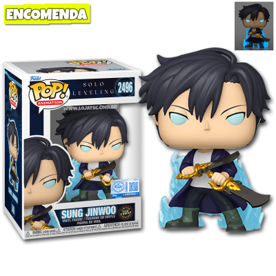 PRÉ-VENDA: Funko Pop! Solo Leveling – Sung Jinwoo 2496 GITD CHASE