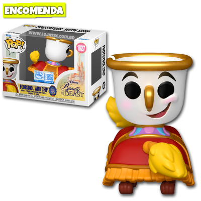 PRÉ-VENDA: Funko Pop! Beauty and the Beast A Bela e a Fera - Footstool with Chip 1827