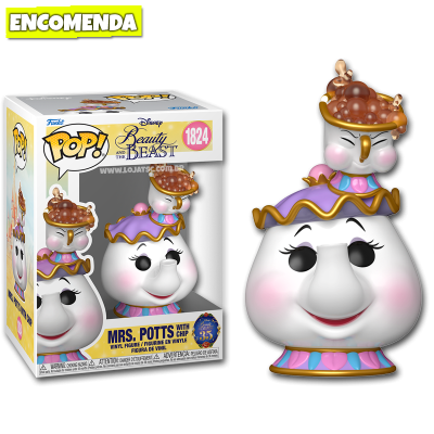 PRÉ-VENDA: Funko Pop! Beauty and the Beast A Bela e a Fera - Mrs. Potts with Chip 1824