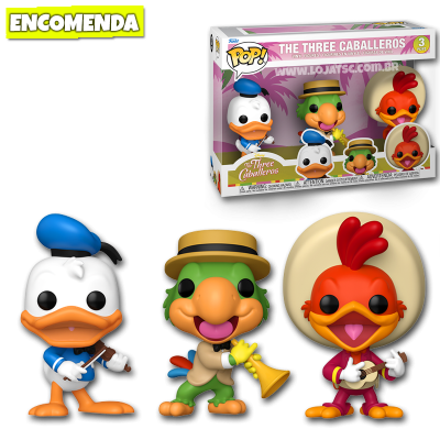 PRÉ-VENDA: Funko Pop! Disney - The Three Caballeros 3-Pack