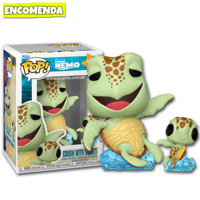 PRÉ-VENDA: Funko Pop! Finding Nemo Procurando Nemo - Crush with Squirt 1813